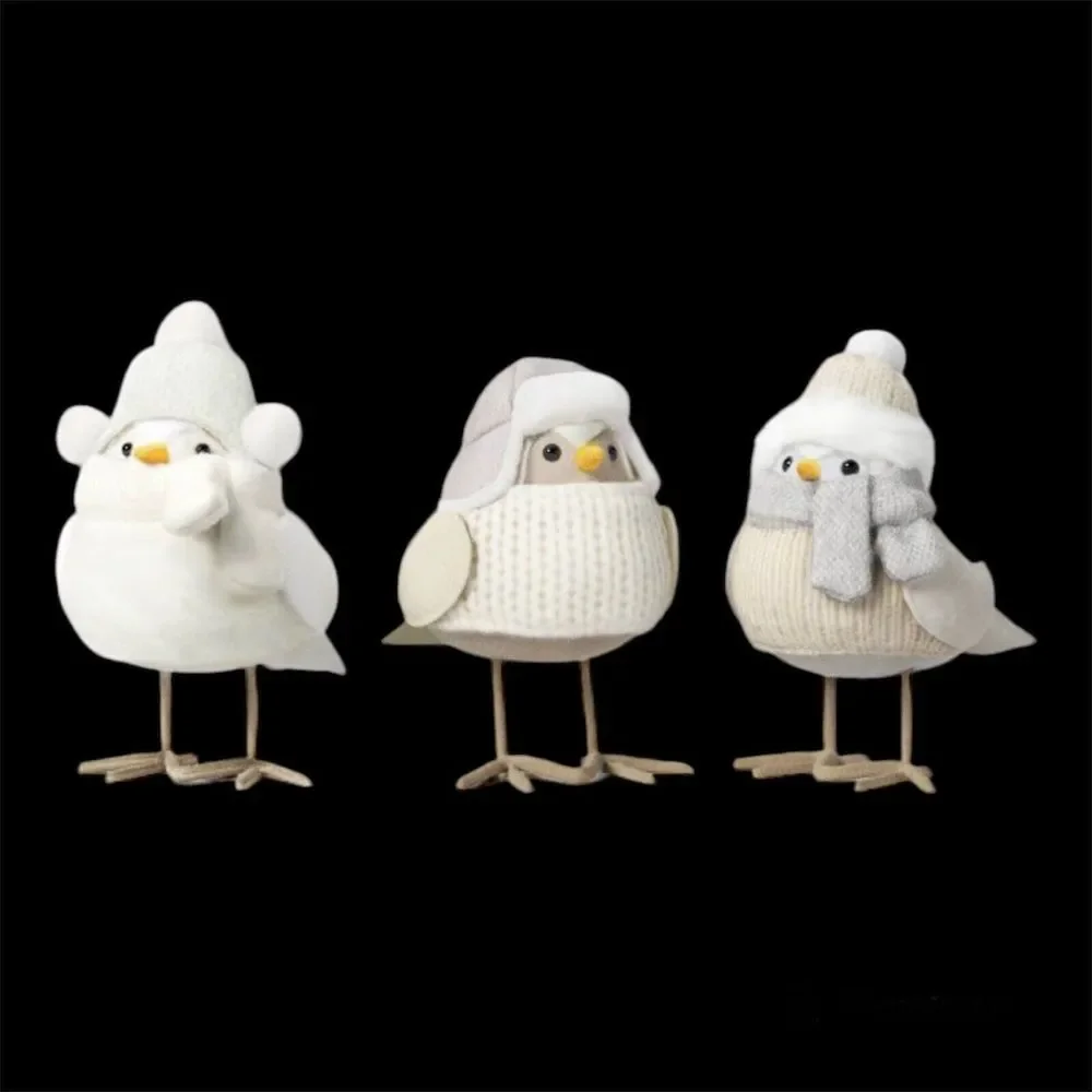 Target Wondershop Featherly Friends Set Of 3 Collectible Winter Mini Birds